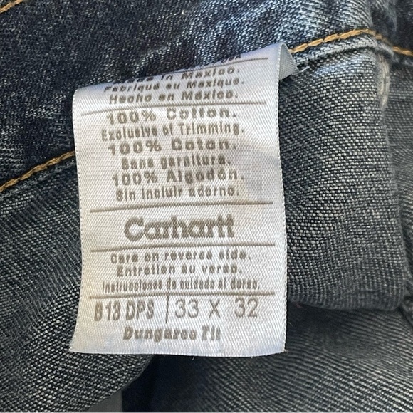 Carhartt Dungaree Fit jeans Pants Cargo Utility carpenter 33 X 32 - Picture 5 of 6